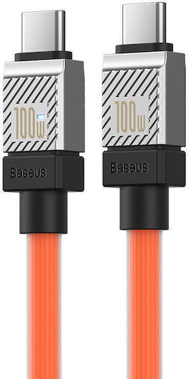 Baseus USB 2.0 Cable USB-C male - USB-C male 100W Orange 2m (CAKW000307)