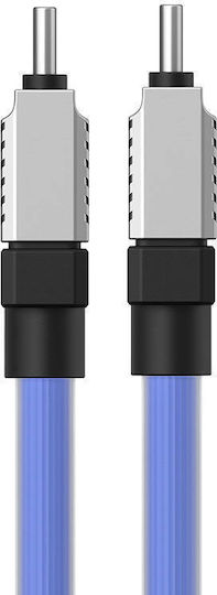 Baseus CoolPlay USB 2.0 Cable USB-C Male - USB-C 100W PD Blue 1m