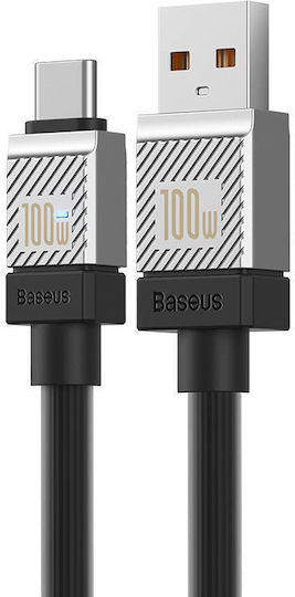 Baseus CoolPlay USB 2.0 Cable USB-C male - USB-A 100W PD Μαύρο 1m CAKW000601