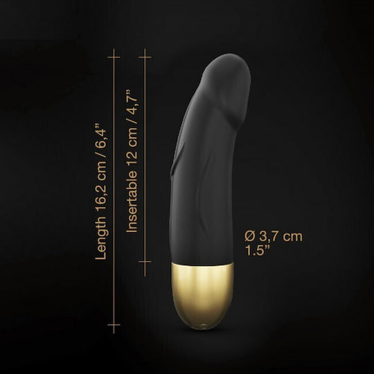 Dorcel Real Vibration S 2.0 Ρεαλιστικός Δονητής 16cm Black / Gold