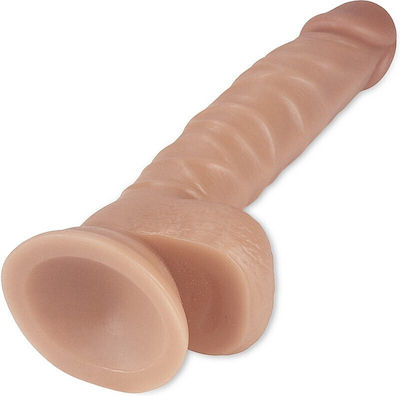 Lovetoy Real Extreme Realistic Dildo With Suction Cup Base Realistisch Vibrator 21.59cm 350041-1 Fleisch