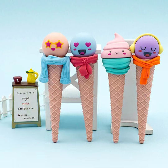 QiHao Γόμα για Μολύβι Funny Ice Cream (Διάφορα Χρώματα)