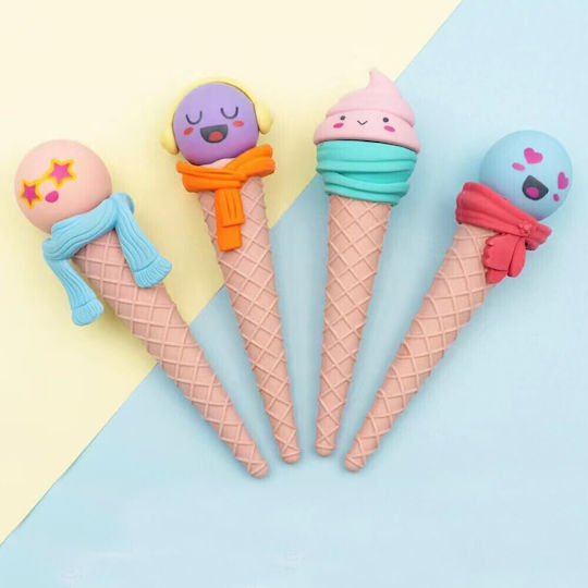 QiHao Γόμα για Μολύβι Funny Ice Cream (Διάφορα Χρώματα)