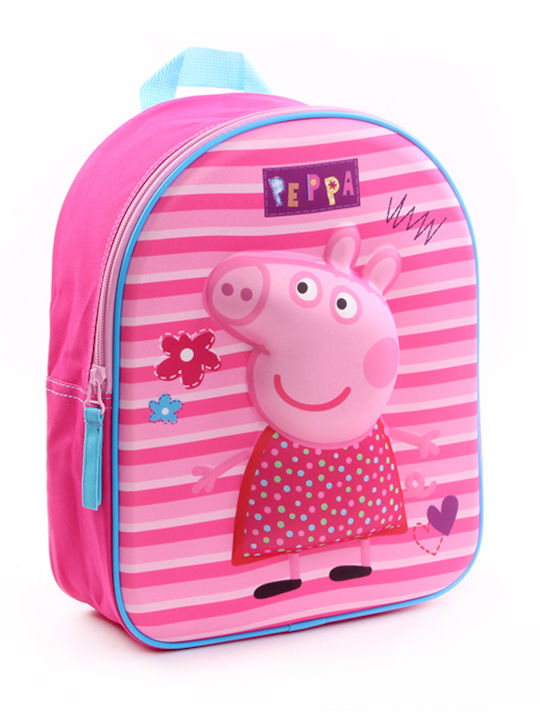 Peppa Pig Σχολική Τσάντα Πλάτης Νηπιαγωγείου Φούξια