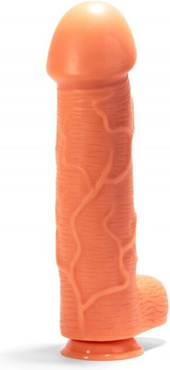 Chisa Novelties X-Men Super Sized Dildo Dildo realist cu Testicule și Ventuză Carne 28cm