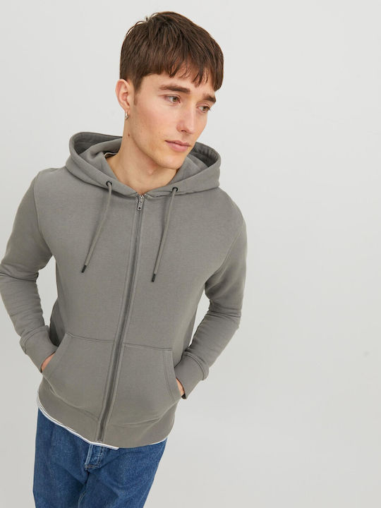 Jack & Jones Men's Sweatshirt Jacket with Hood Sedona Sage