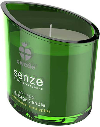 Swede Senze Herbal Aphrodisiac Massage Candle Arousing with Scent Lemon, Pepper, Eucalyptus 50ml 3pcs