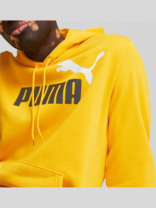 Big Logo Sweatshirt mit Kapuze Gelb