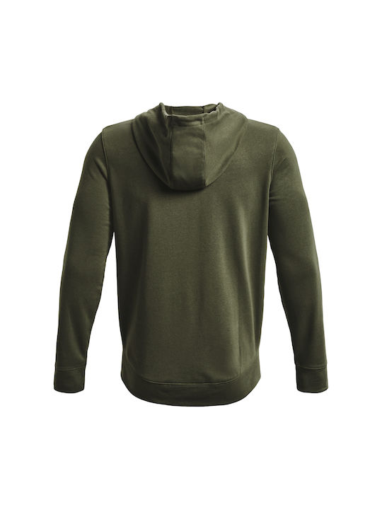 Under Armour Rival Logo Hd Men's Sweatshirt with Hood Green