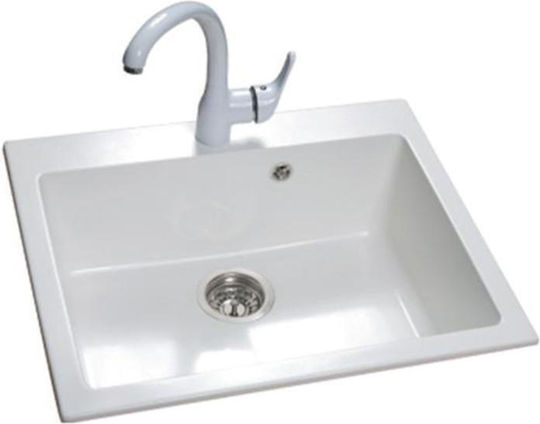 Sanitec Classic 331 Ένθετος από Συνθετικό Γρανίτη Μ60xΠ50cm