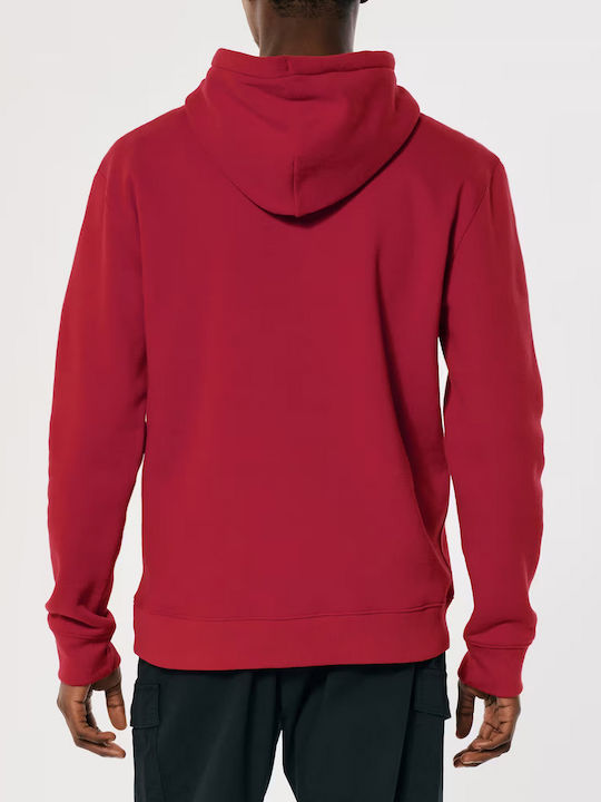 Hollister Men's Sweatshirt with Hood Red