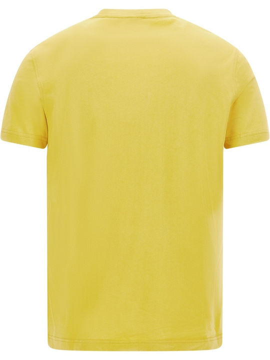 Freddy Men's Athletic T-shirt Short Sleeve Yellow