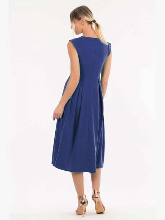 BelleFille Sommer Mini Abendkleid Blau
