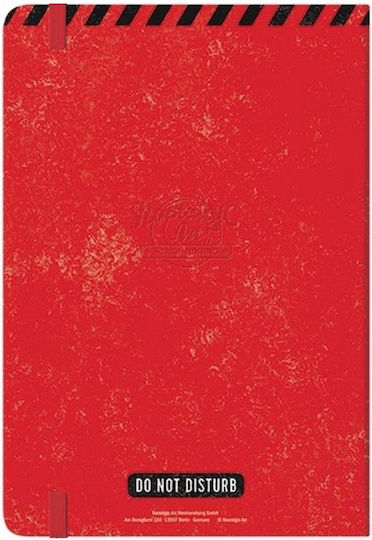 Nostalgic Art Nostalgic Notebook A5 Ruled with Elastic Red