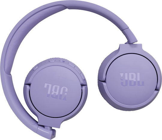 JBL Tune 670NC Wireless / Wired On Ear Headphones with 70 hours of Operation and Quick Charge Purple