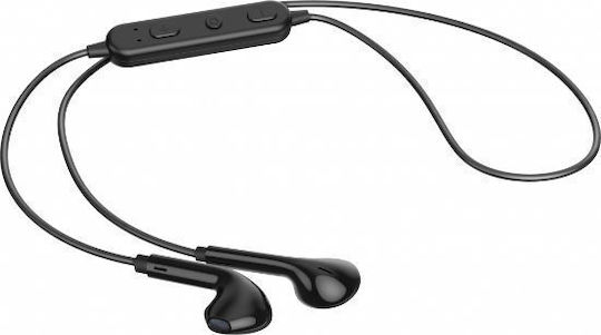 Moye Hermes Earbud Bluetooth Handsfree Ακουστικά με Αντοχή στον Ιδρώτα Μαύρα