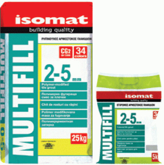 Isomat Multifill Smalto 1-8 Tile Joint Filler Έγχρωμος, Τσιμεντοειδής Πλακιδίων 2-5 5kg