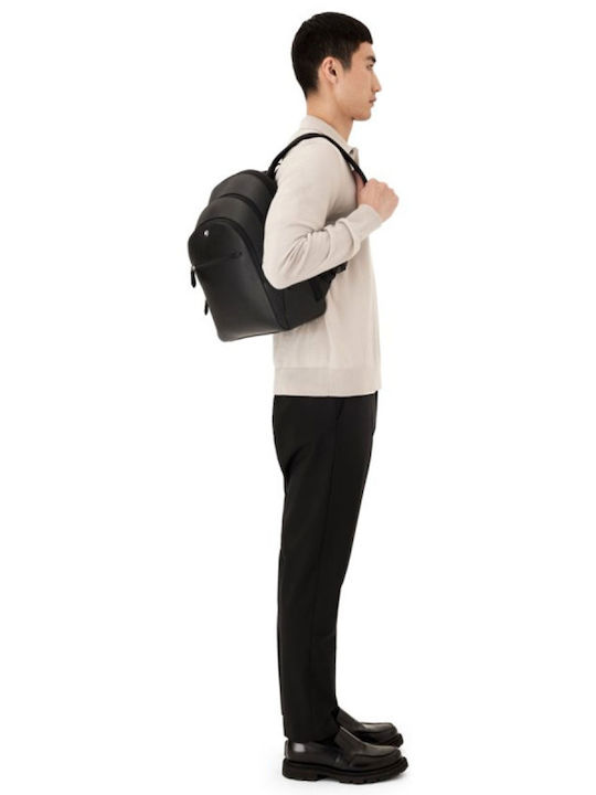 Sartorial De piele Geantă de damă Rucsac Neagră