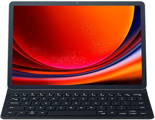 Samsung Flip Cover με Πληκτρολόγιο στα Αγγλικά US Μαύρη (Galaxy Tab S9+)