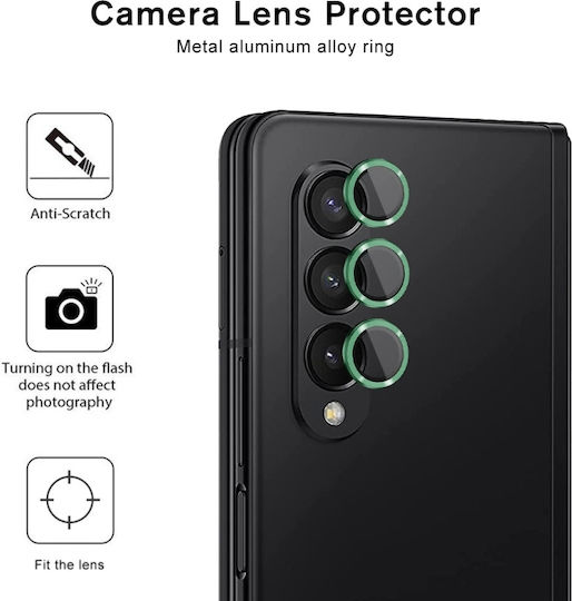 9H Φακός πίσω Προστασία Κάμερας Tempered Glass Ασημί για το Galaxy Z Fold4