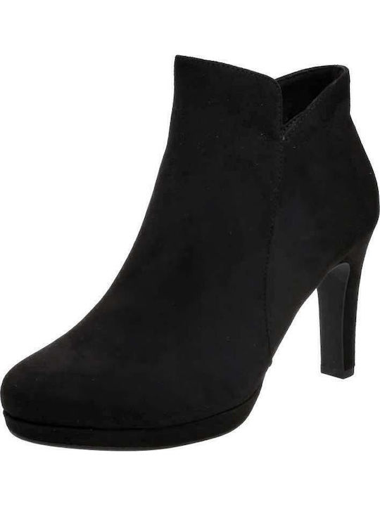 Wildleder Stiefeletten Damen Schwarz