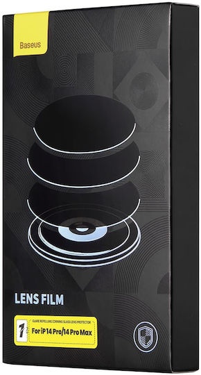 Baseus Glare Repelling Corning Protecție Cameră Tempered Glass Transparent pentru iPhone 14 Pro/14 Pro Max