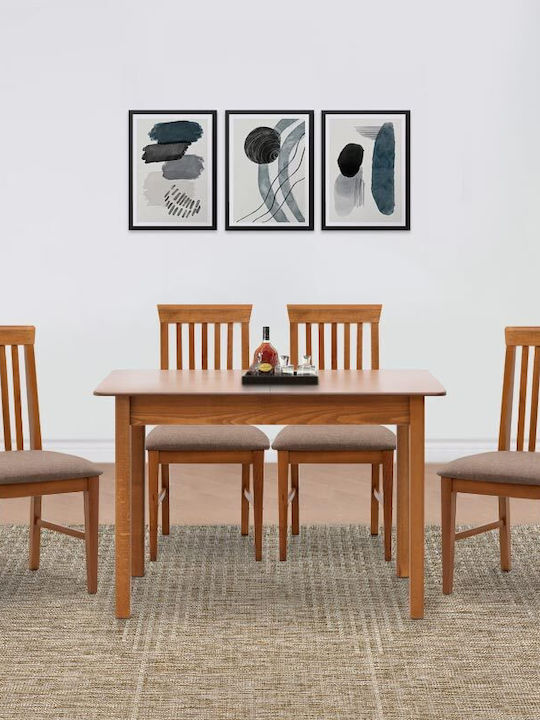 Dining Room Bergen-Francis Expandable 5pcs 120(+30)x68cm