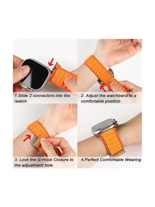 Sonique Strap Fabric Black (Apple Watch 44/45/46mm/Ultra 49mm)