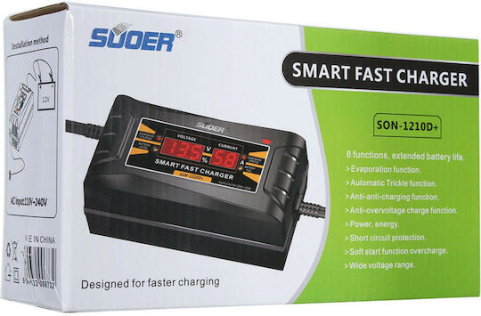 Suorer 1210D Car Battery Charger & Maintainer 12V