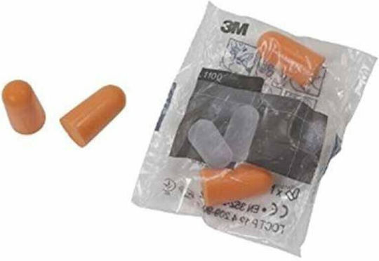 3M 1100 Earplugs in Orange Colour 2 Pieces