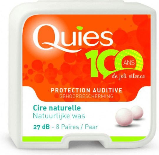 Quies Pure Wax Wax Earplugs White 2pcs