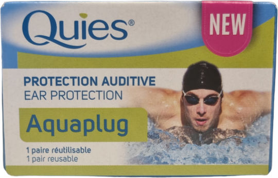 Quies Aquaplug Silicone Earplugs for Swimming