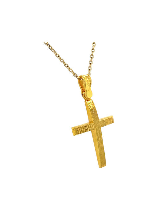 Xryseio Women's Gold Cross 14K