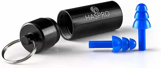 Haspro Swim Ωτοασπίδες Σιλικόνης για Κολύμβηση σε Μπλε Χρώμα EPUH1908 2τμχ