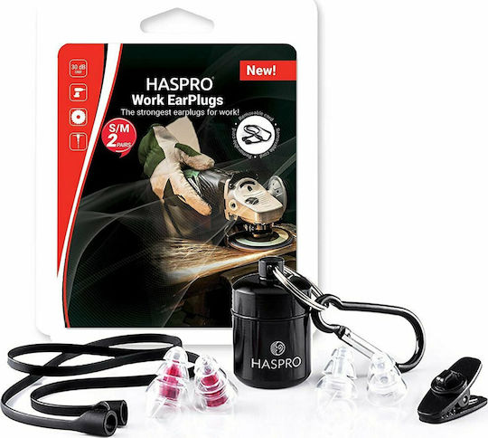 Haspro Work Earmuffs with Cord 4pcs