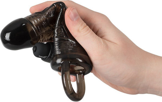 You2Toys VIBRATING Προέκταση Πέους με Δόνηση Μαύρη 19cm