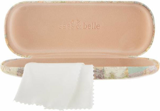 Sass & Belle Brillentasche Hart mit Magnetischem Verschluss Mehrfarbige