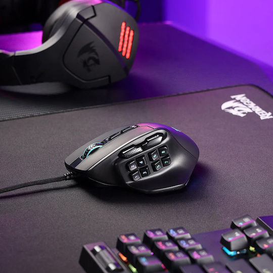 Redragon Aatrox M811 RGB Gaming Ποντίκι 12400 DPI Μαύρο