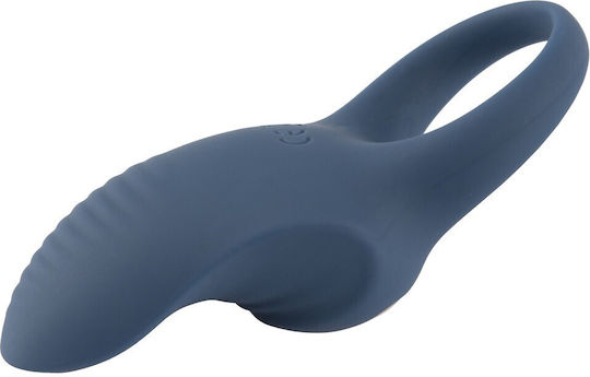 You2Toys Rechargeable Silicone Vibrating Ring Vibrating Cock Ring Cock Silicon Albastru
