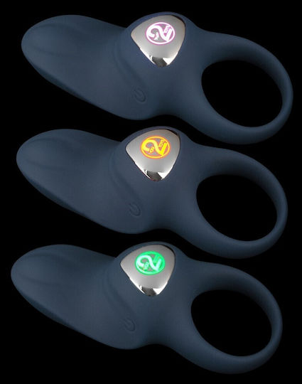 You2Toys Rechargeable Silicone Vibrating Ring Vibrating Cock Ring Cock Silicon Albastru