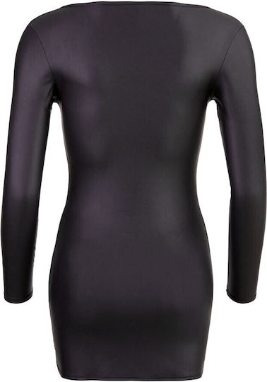 Cottelli Collection Kleid Mit Glitzernder Reißverschluss Schwarz