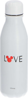 Disney Kids Aluminium Water Bottle White