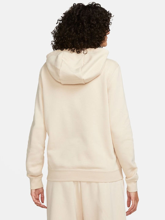 Nike Women's Hooded Fleece Sweatshirt Beige