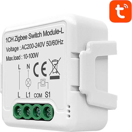 Avatto N-LZWSM01-1 Smart Switch 1 Καναλιού ZigBee (χωρίς Ουδέτερο)
