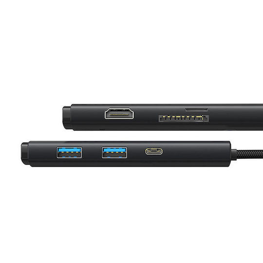 Baseus Lite USB-C Docking Station με HDMI 4K PD Μαύρο
