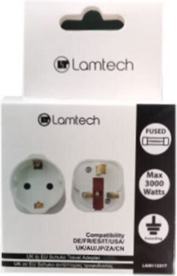 Lamtech English to Greek Plug Adapter