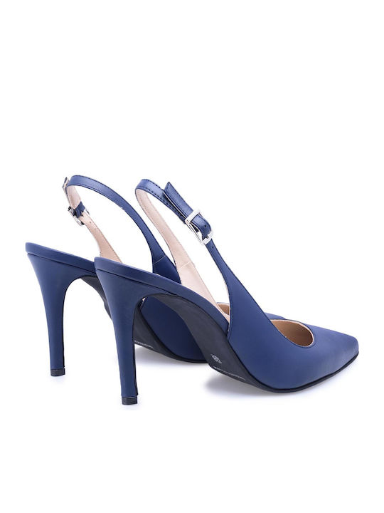 Pumps mit Riemchen Marineblau