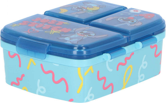 Stor Lilo & Stitch Пластмасово детско контейнерче за храна Светлосин