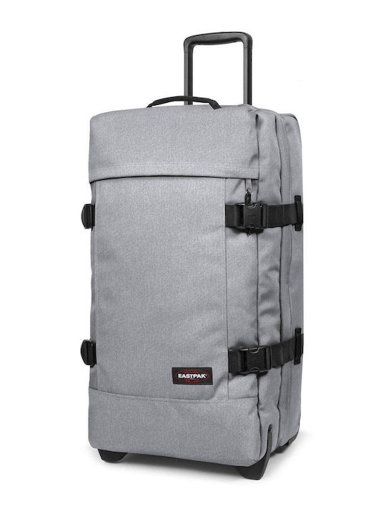 Eastpak Tranverz M Medium Fabric Suitcase Sunday Gray with 2 Wheels Height 67cm