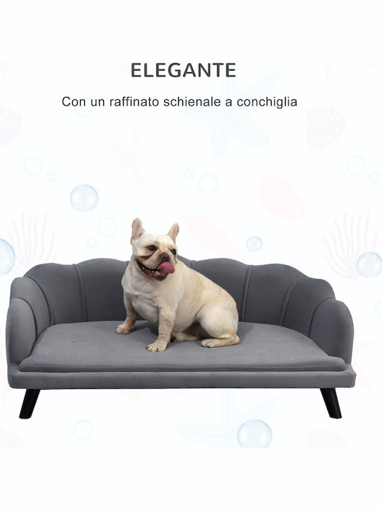 Pawhut Sofa Dog Bed Gray 98.5x60.5cm